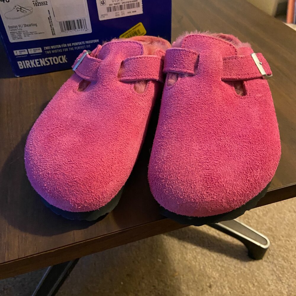 Birkenstock Boston Shearling Fuchsia Tulip 40